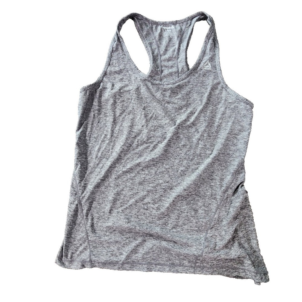 Reebok‎ Gray Tank Top Women's Size L • Athletic Sleeveless Workout Shirt